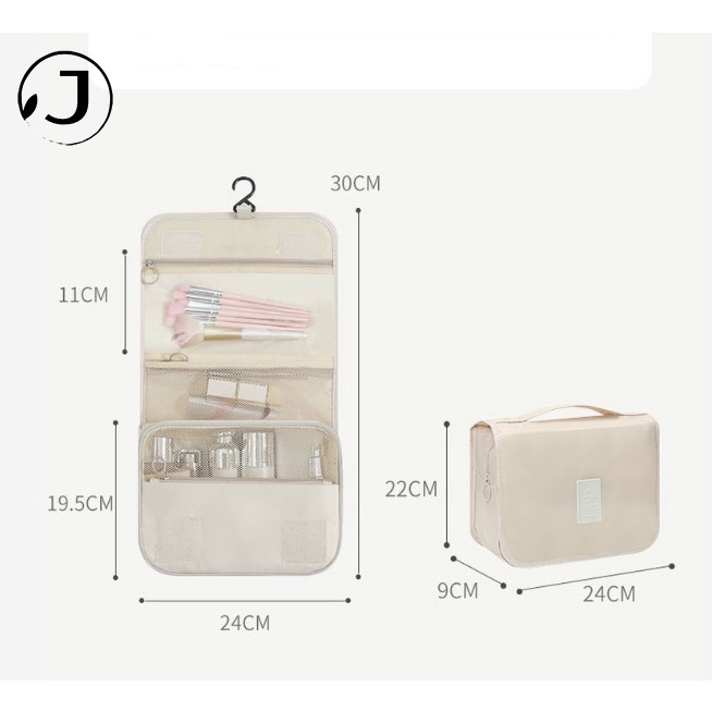 KAITIFEI [Hàng mới về] Túi đựng mỹ phẩm chống thấm nước tiện lợi mang đi du lịch