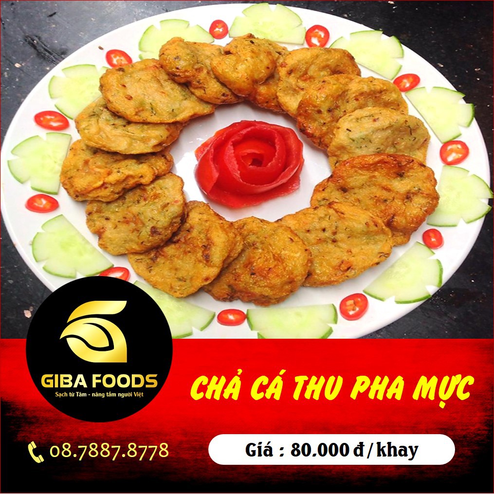 GIBAFOODS - SỈ/LẺ - CHẢ CÁ THU PHA MỰC/ Khay 350gr | BigBuy360 - bigbuy360.vn