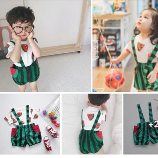 Yếm kèm áo dưa hấu