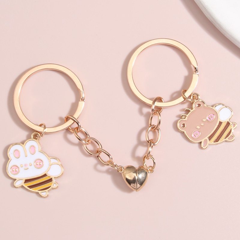 Dễ Thương Móc Khóa Nam Châm Hình Thỏ / Gấu Đáng Yêu