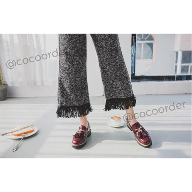 (Order) GL02- Giày Loafer tua rua nữ tính Style Hàn Quốc hàng Quảng Châu cao cấp | BigBuy360 - bigbuy360.vn