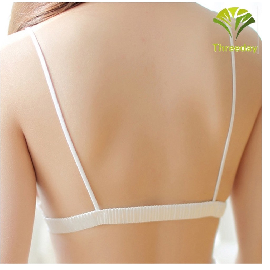 Bộ đồ lót nữ satin trắng có mút mỏng hàng thiết kế cao cấp BRAHY 056