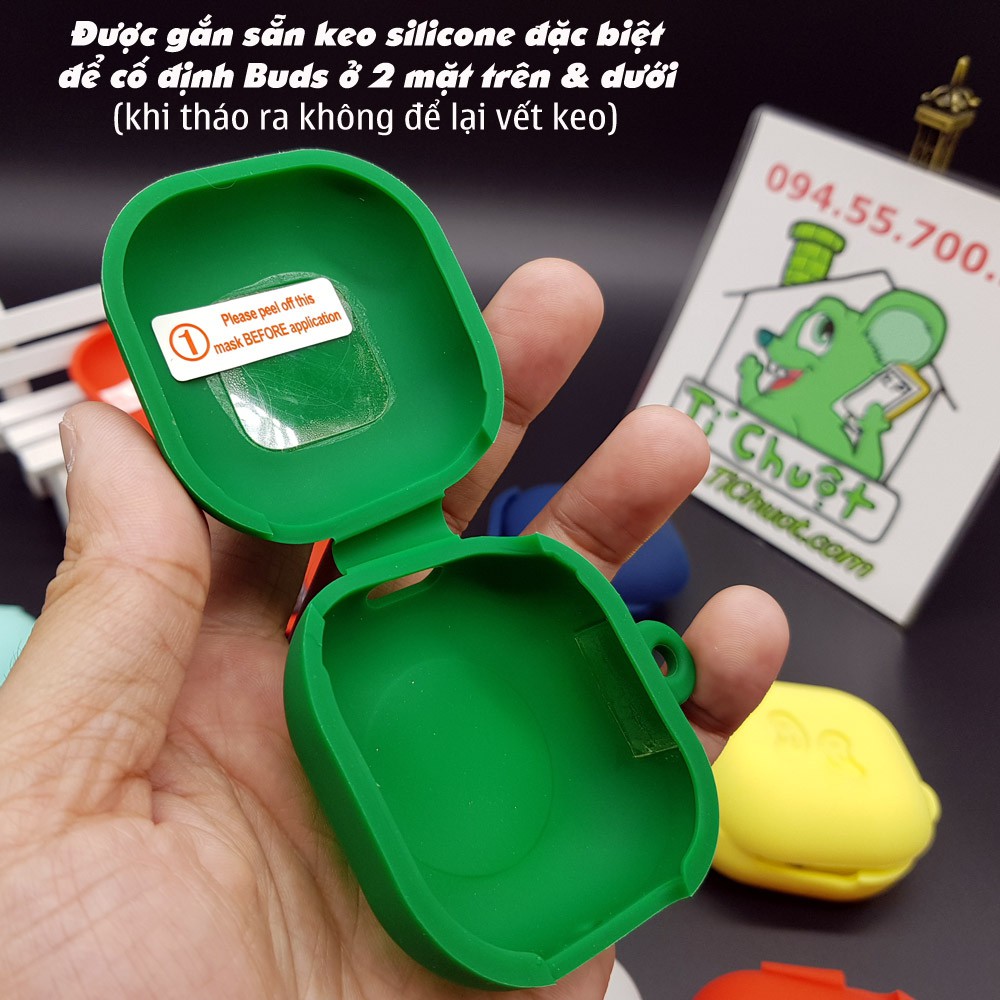 [Ảnh Thật] Bao Ốp Galaxy Buds Pro/ Buds 2 Pro/ Buds 2/ Buds Live Silicon Dẻo Màu Nhám Mịn