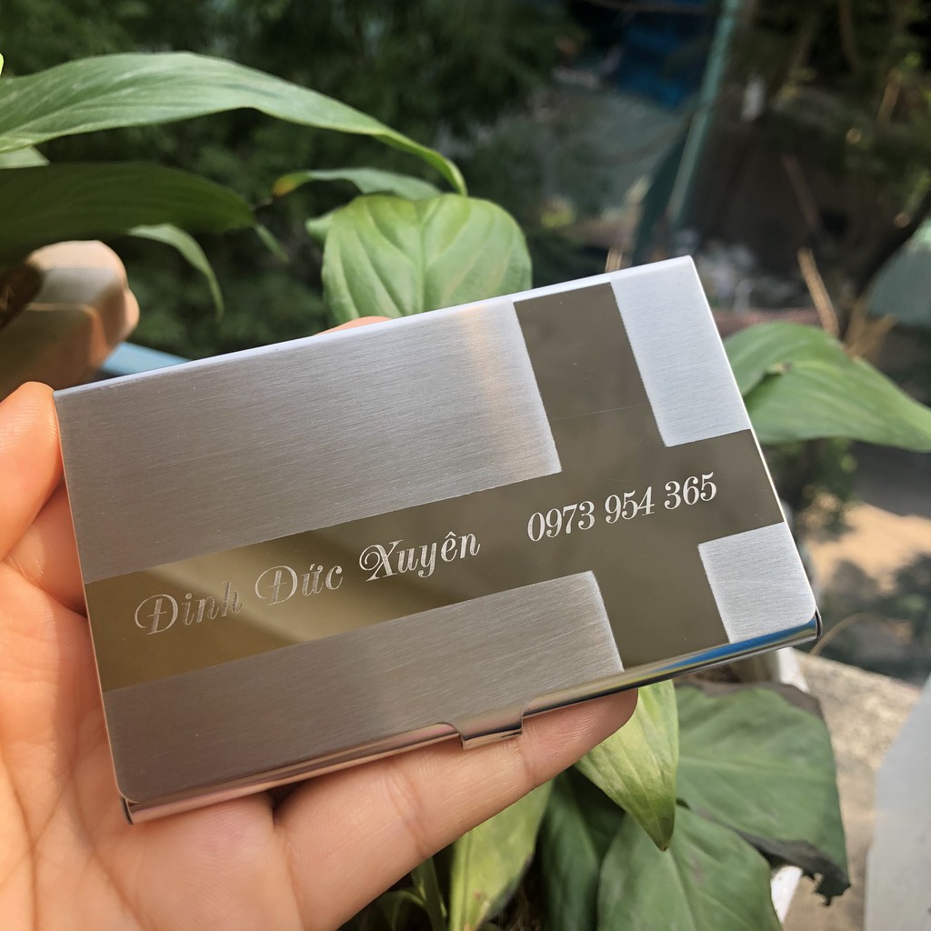 Hộp đựng card visit chất liệu thép sẵn số lượng lớn tại shop