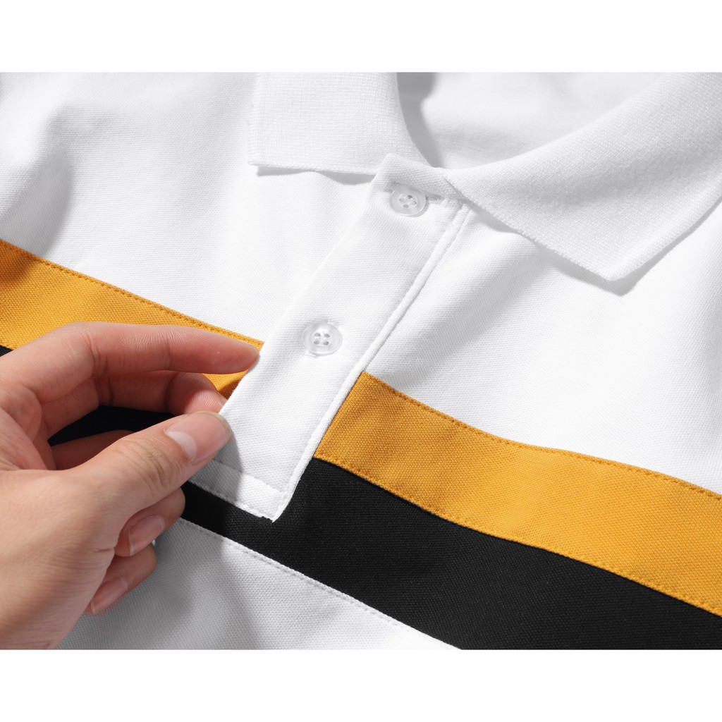 Áo polo nam cổ bẻ phối sọc ngang mang cách năng động trẻ trung DILANO APD04 | BigBuy360 - bigbuy360.vn