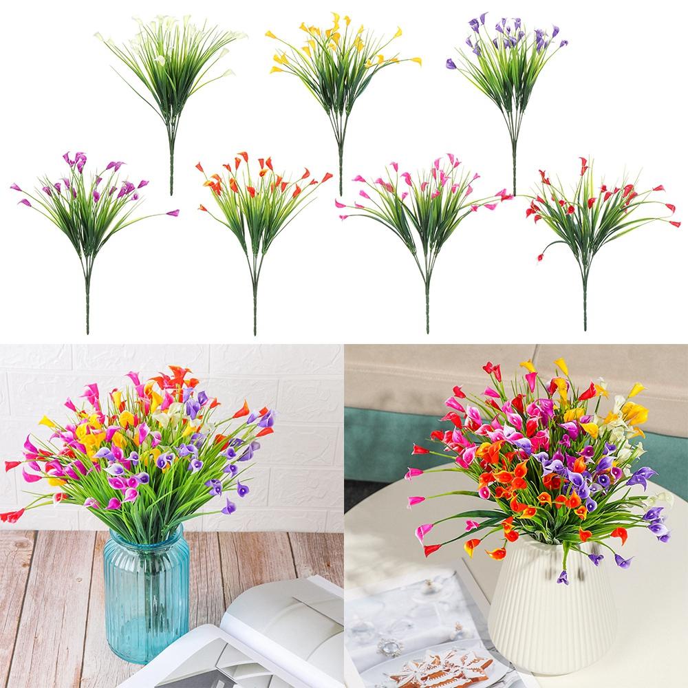 KUNHEV Hoa Mẫu Đơn Nhân Tạo Mini Bằng Nhựa Calla Dùng Trang Trí