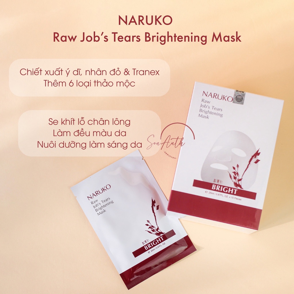 Mặt nạ giấy Naruko Tea Tree Shine Control and Blemish Clear Mask [ĐẠI LÝ PHÂN PHỐI CHÍNH THỨC]