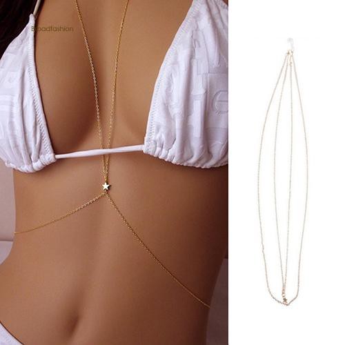 Dây đeo cơ thể mặt hình ngôi sao quyến rũ cho nữ