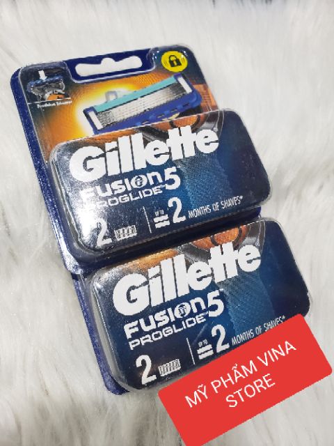 Dao Cạo Râu Gillette Fusion 5 lưỡi vĩ 2 cái