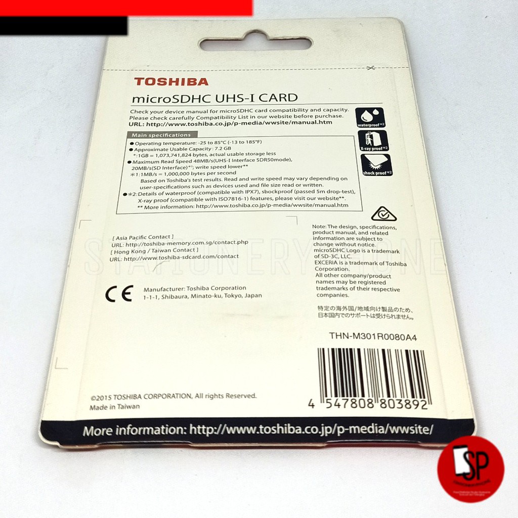 Thẻ Nhớ Toshiba 8gb Class 10 Tốc Độ 48mb / S. Sd | BigBuy360 - bigbuy360.vn