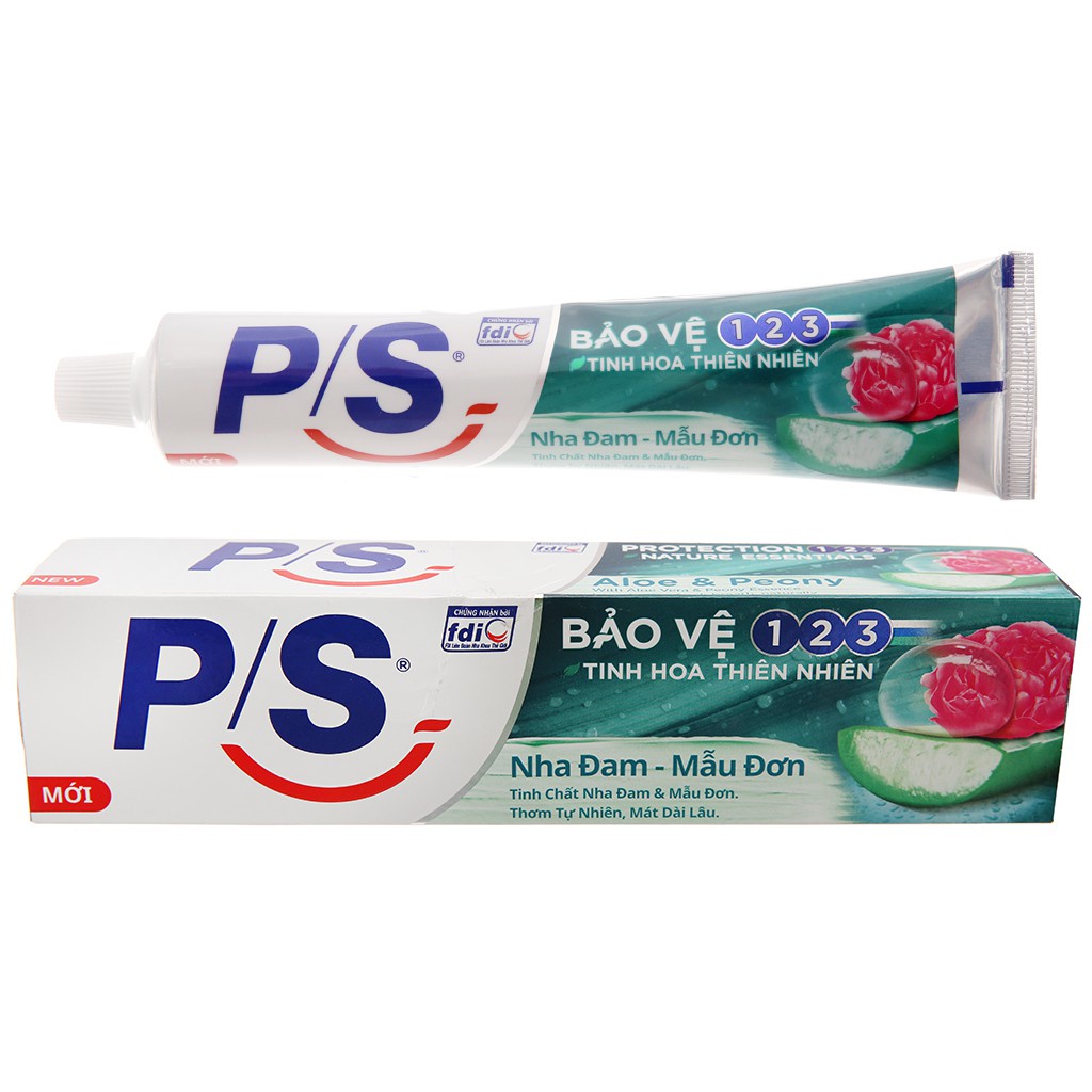 Combo 2 tuýp Kem đánh Răng P/S 180g 4 mùi hương tuỳ chọn