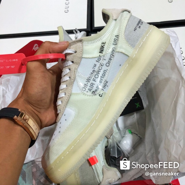 [GeekSneaker] Giày Air Foce 1 OFF WHITE [a862]