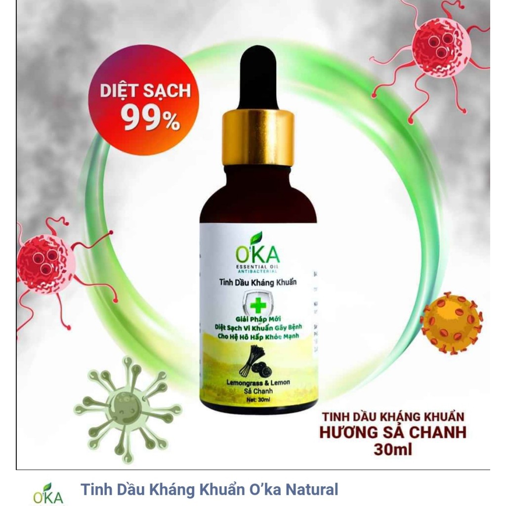 Tinh dầu kháng khuẩn Oka chống cov-19 30ml