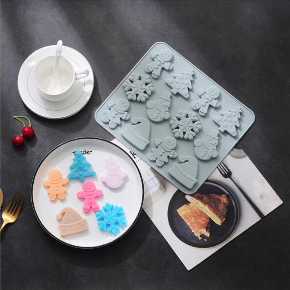 Khuôn Silicone Chất Lượng Cao Dùng Để Làm Bánh Kẹo Hình Người Tuyết