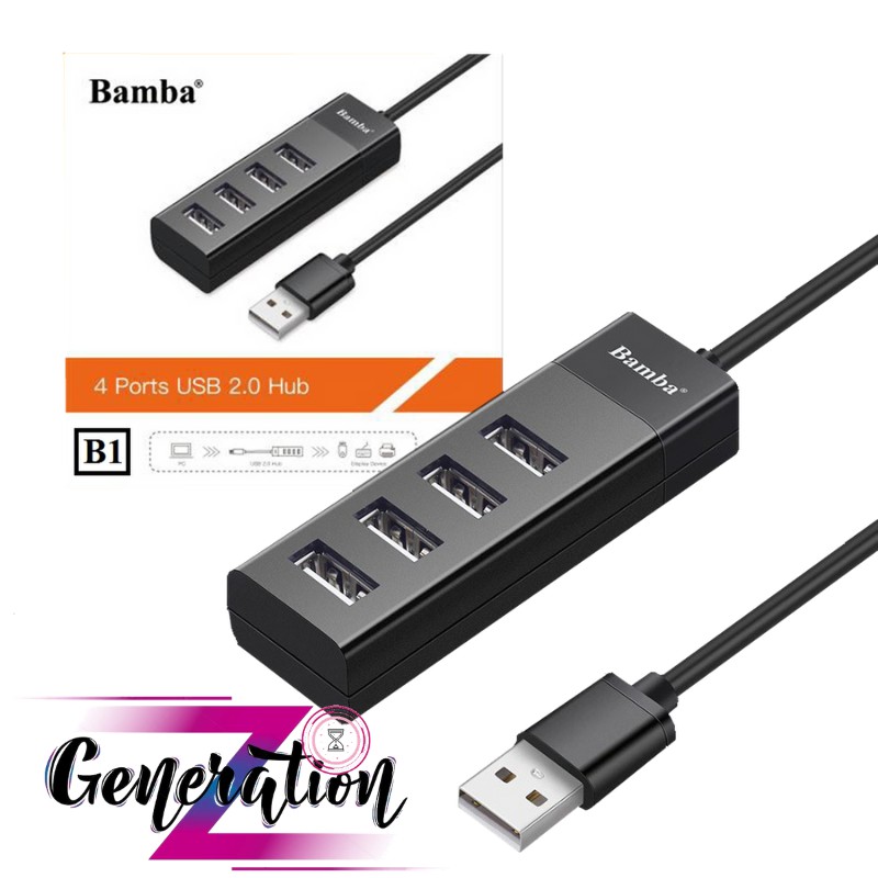 Hub USB 4 Port 2.0 Bamba B1