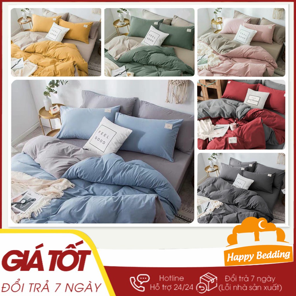 Bộ Chăn Ga Gối Cotton Ticci Happy Bedding - Mềm Mịn Đủ Size