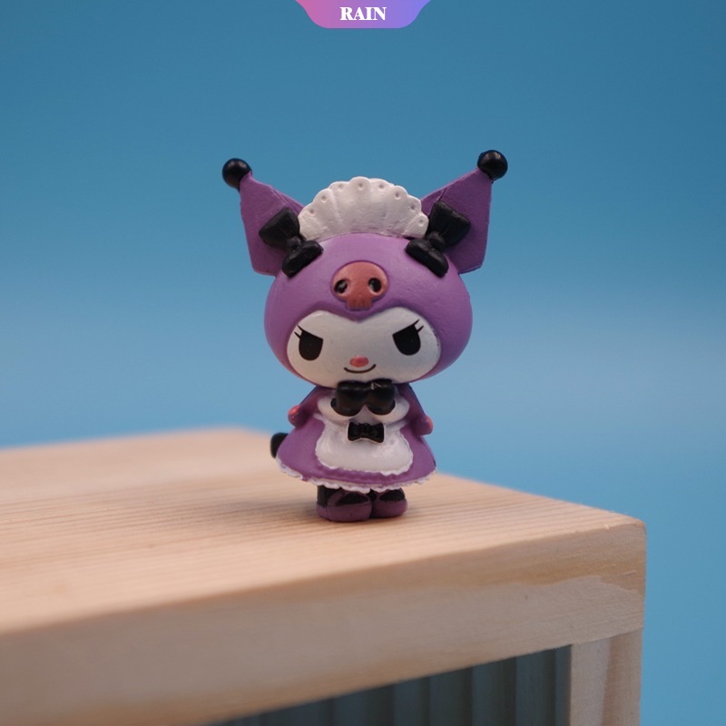 Bộ 5 Búp Bê Kuromi Sanrio Hoạt Hình Trang Trí Bánh Làm Quà Tặng Cho Bé