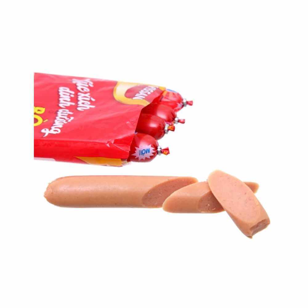 Xúc xích dinh dưỡng DHA bò Vissan gói 5 cây x 35g