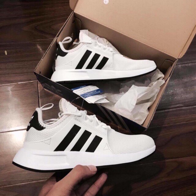 Giày thể thao sneaker xplr trắng viền đen