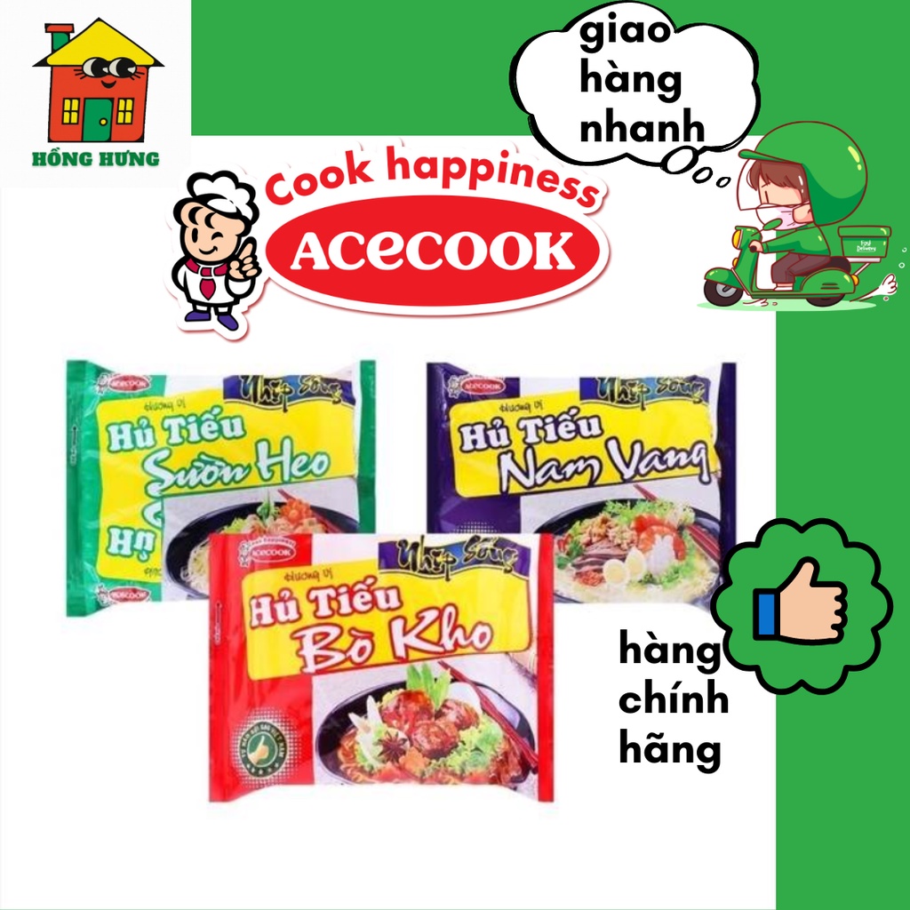 Hủ tiếu Nhịp sống gói 70g - hủ tiếu nam vang/hủ tiếu sườn heo/hủ tiếu bò kho - ngon hơn tiệm