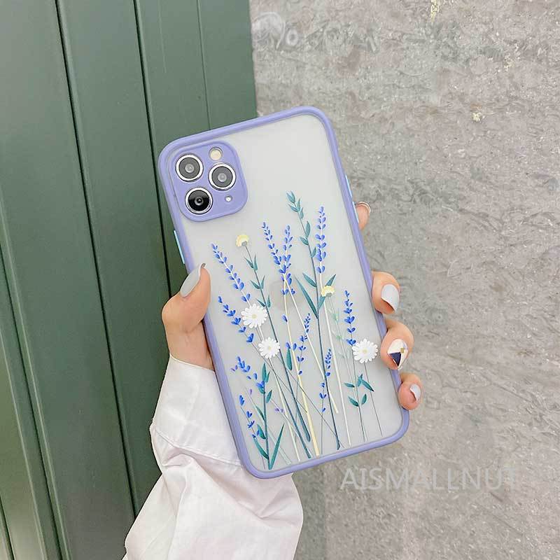 iPhone Case Casing Flowers Grass Anti-fall Is Suitable For iPhone 6 7 8 6plus 7plus 8 8plus X XS XR XSMAX iPhone11 11Pro 11Promax iPhone12 Case AISMALLNUT