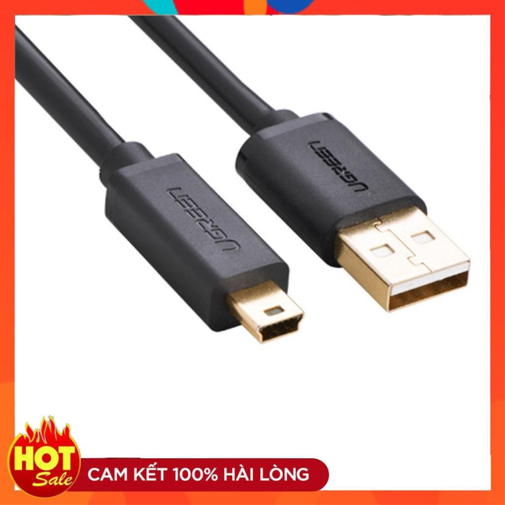 [Chính Hãng] Cáp USB sang mini USB 1.5m UGREEN 10385_Hàng chính hãng bảo hành 18 tháng