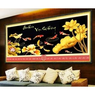 Tranh gắn đá cử ngư quần hội df031