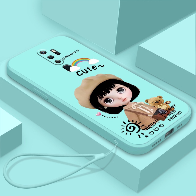 Ốp Điện Thoại tpu Silicon Hình Cô Gái Beret Cho Oppo A83 Oppo A54 4G Oppo A94 4G Oppo A93 4G Oppo A74 4G Oppo A95 4G Oppo A91