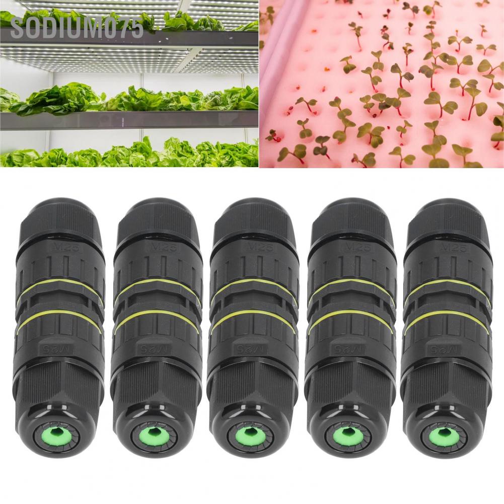 Có thể bán buôn Hộp nối 5 cái trong vườn đèn LED M25 dây lõi 3 IP68 9‑12mm chống thấm nước Sodium075 Hàng giao ngay