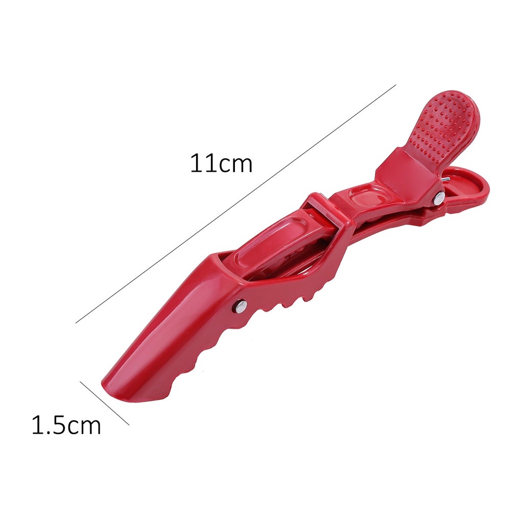 Kẹp cá sấu bằng nhựa nhiều màu dùng làm tóc cho salon/barber