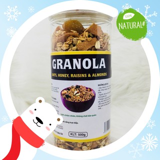Ngũ cốc granola 100% không đường giảm cân, ăn kiêng