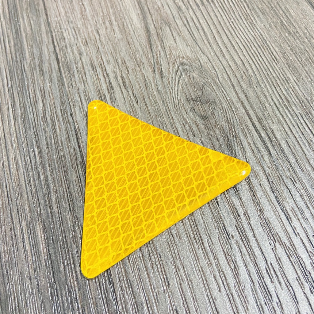 Tem LOGO cảnh báo đuôi dè, tem phản quang tam giác đuôi dè xe máy