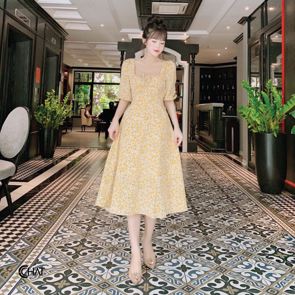 Váy nữ nhún ngực bản eo to CCHAT | BigBuy360 - bigbuy360.vn