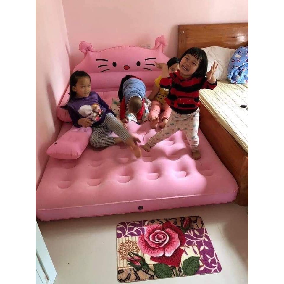 GIƯỜNG HƠI 1 TẦNG HÌNH THÚ KÈM BƠM ĐIỆN + GỐI + MIẾNG DÁN | BigBuy360 - bigbuy360.vn