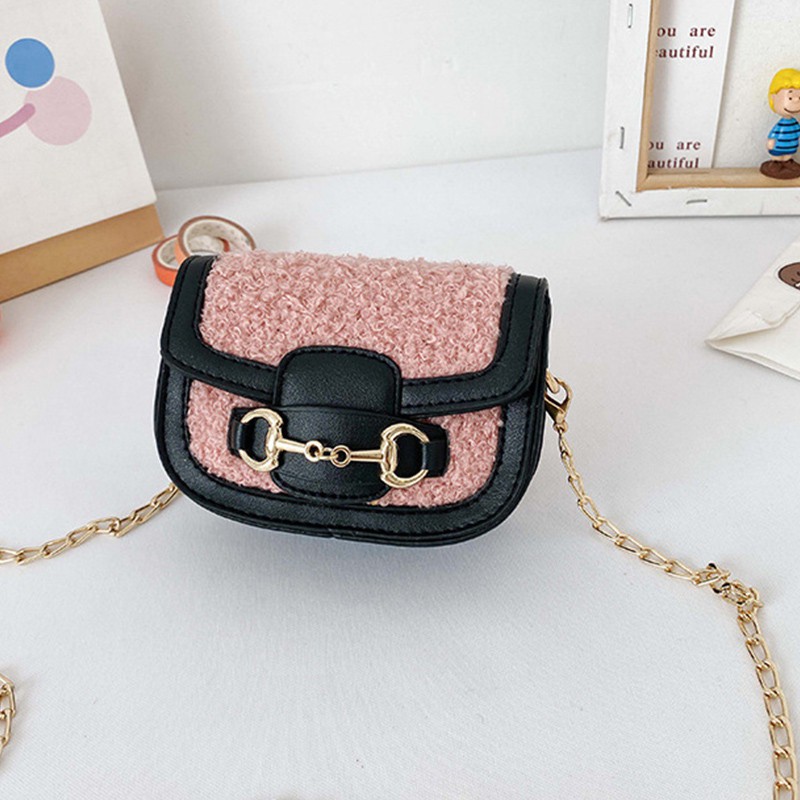 Túi Lông Cừu Nhỏ Xinh Thời Trang Mùa Đông Cho Bé Gái