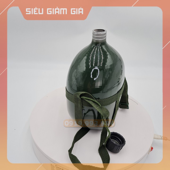 Bình tông, bình bi đông đựng nước, đựng rươu vỏ nhôm dung tích 2 lít shopsuhao247 bao gồm túi đựng bình shopsuhao247