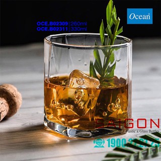 Ly Thủy Tinh Ocean Pyramid Rock 260ml | 330ml , Nhập Khẩu Thái Lan