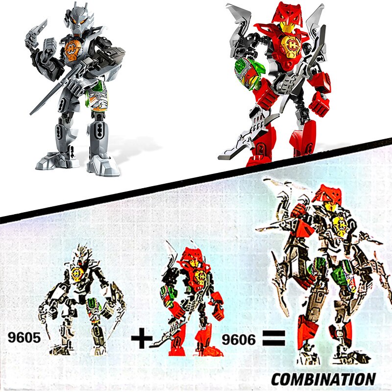 Đồ chơi Lắp ráp Mô hình DECOOL 9601-9606   Hero Factory 3.0 Robots Bionicle action figures