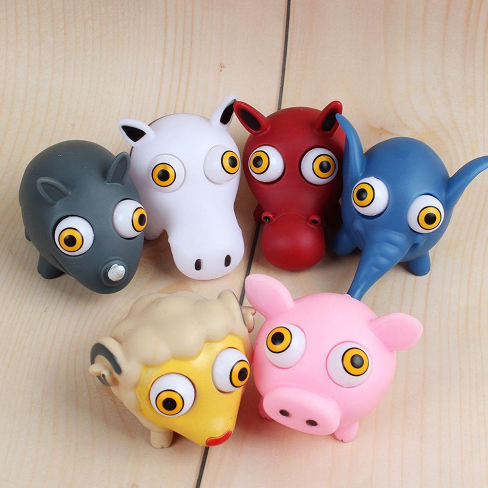 Đồ Chơi Nắn Bóp Đàn Hồi Giảm Stress Hình Đôi Mắt Hoạt Hình