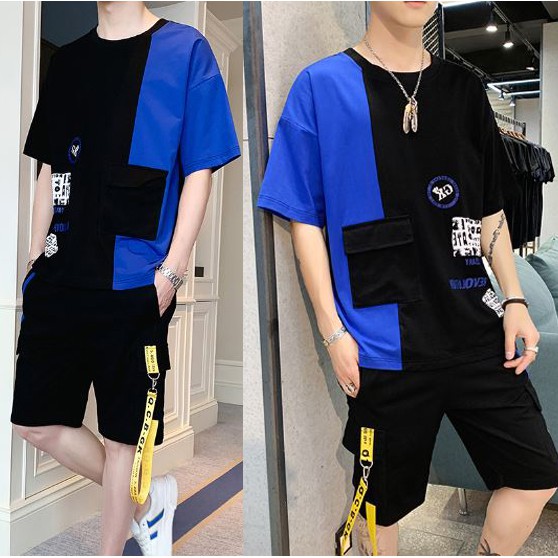 Bộ Đồ Thun Nam Áo Ngắn Tay GK Và Quần Short Đùi Phối Dây Zenkonam MEN QA 076