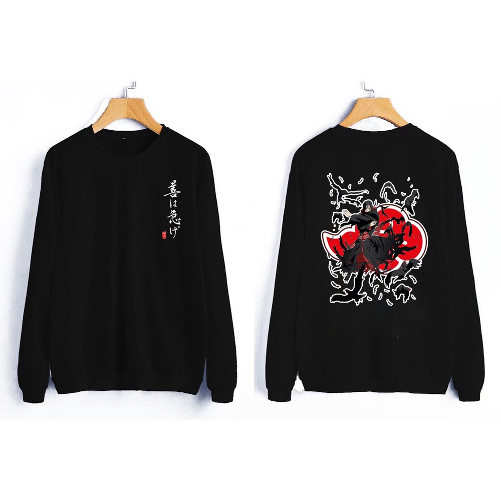 Áo Naruto - BST Áo nỉ sweater Naruto in hình uchiha - sasuke - kakashi mẫu đẹp