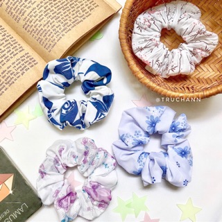 Cột tóc vải scrunchies giá rẻ ( Ảnh thật )