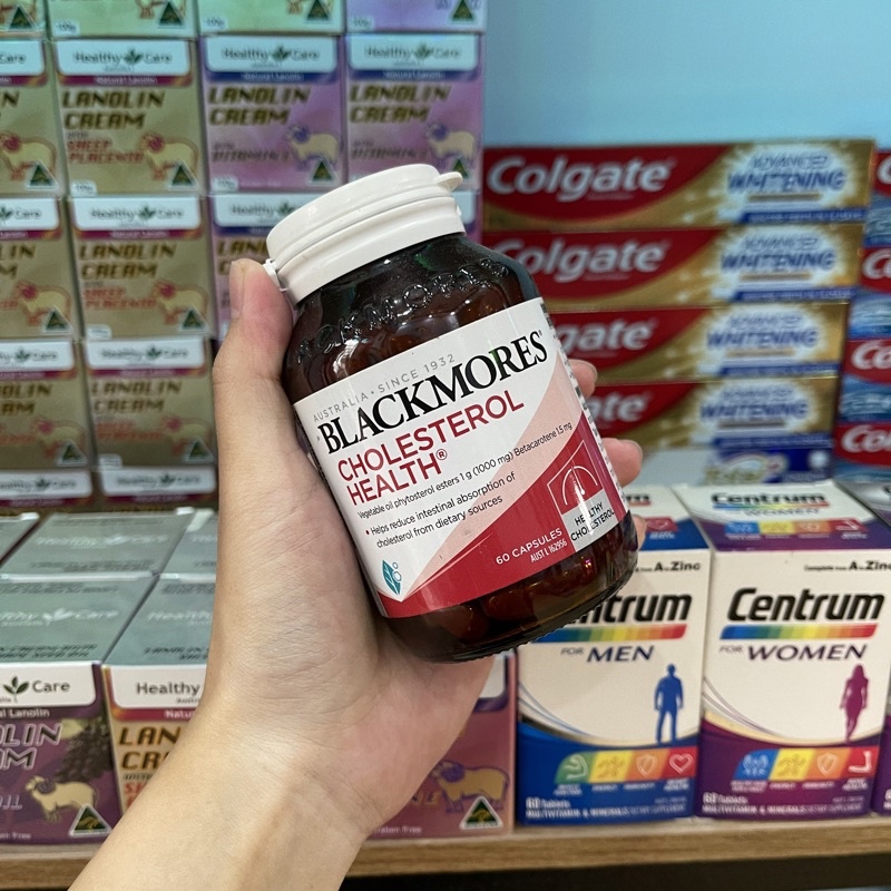 [SIÊU RẺ] Viên hỗ trợ giảm cholesterol Blackmores Cholesterol Health - Lọ 60 viên