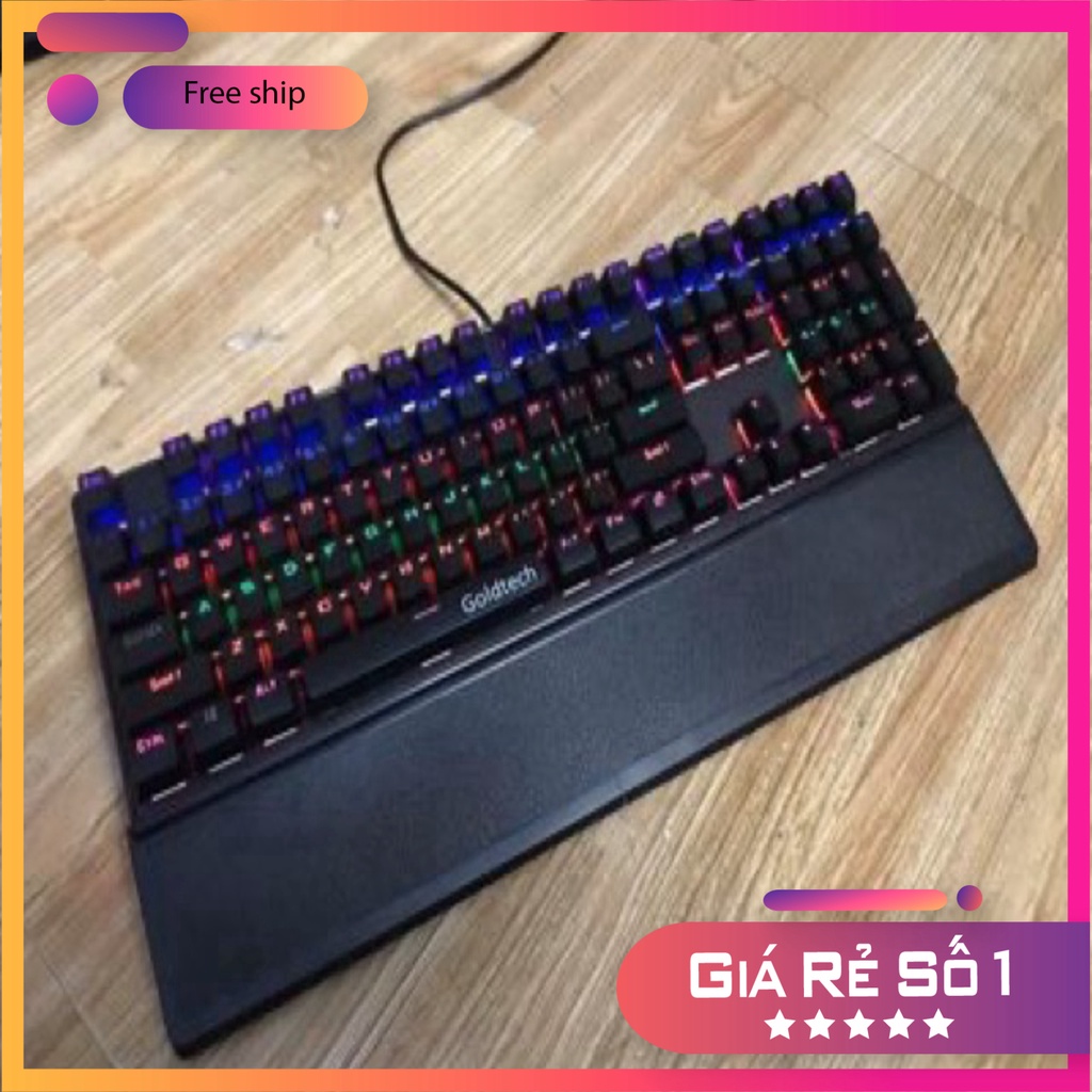Bàn phím cơ Panstan PK20 led rainbown có kê tay MSP 021