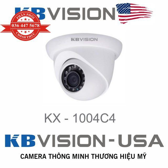 Camera KB Vision  (1.0 megapixel) KX-1004C4, hàng chính hãng, bảo hành 24 tháng