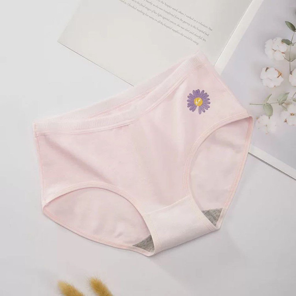 COMBO 5 chiếc Quần lót cotton, quần lót nữ hoa cúc, thấm hút mồ hôi cực tốt ,co giãn 4 chiều ,hàng quảng châu cao (QL16)