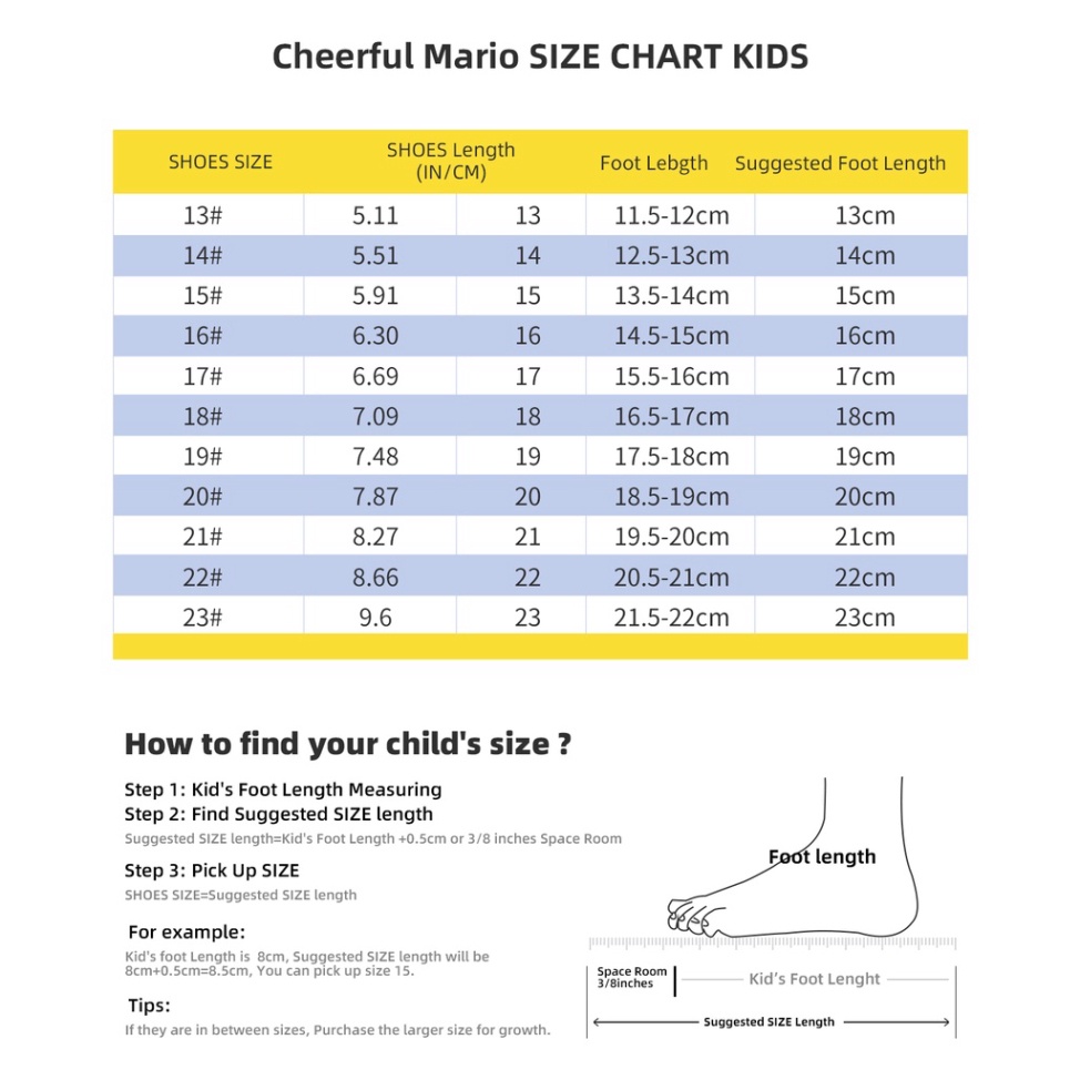 Dép sục cho bé Cheerful Mario- Happy Feet No7702 quai cài chống trơn trượt màu sắc và họa tiết thời trang Hàn Quốc