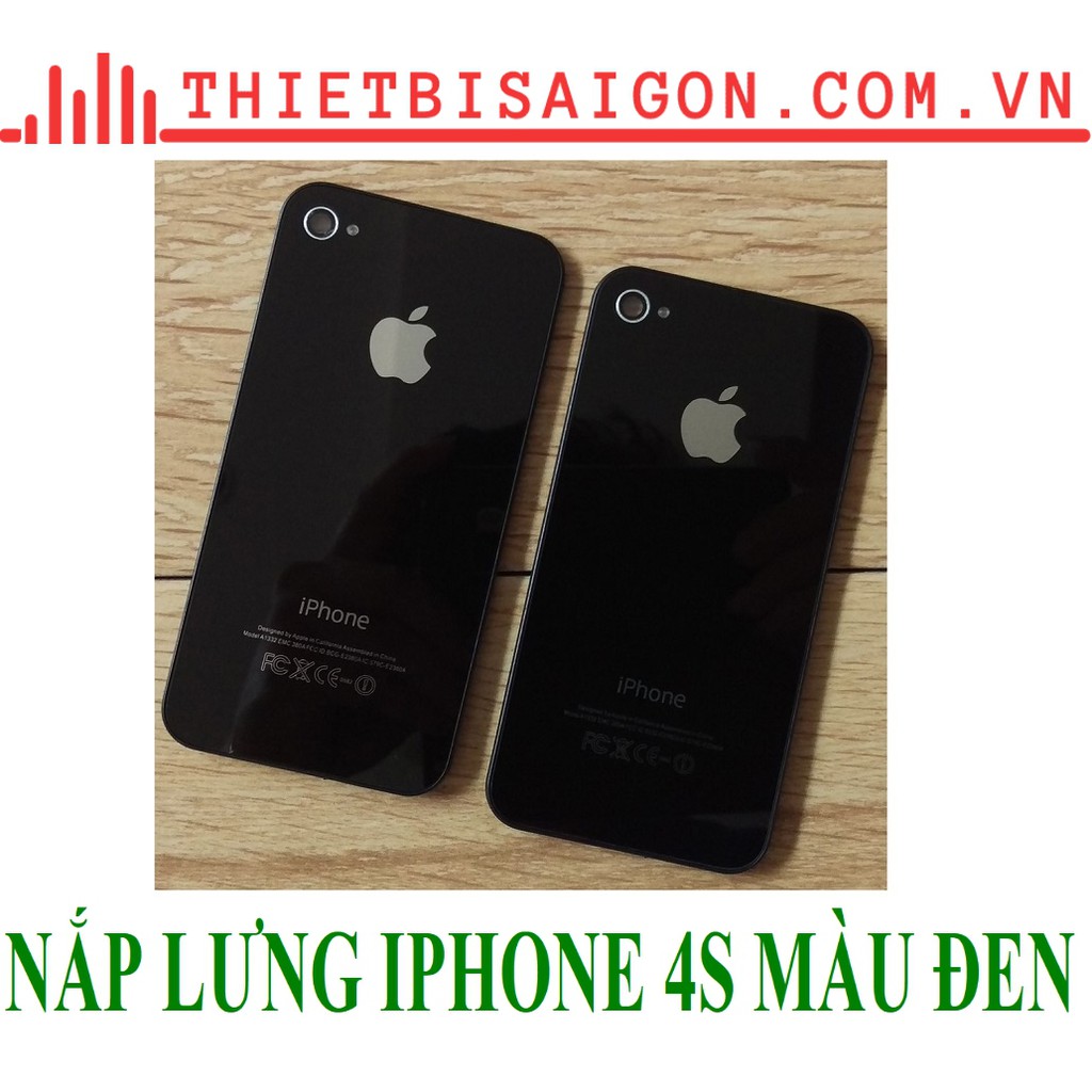 NẮP LƯNG IPHONE 4S MÀU ĐEN