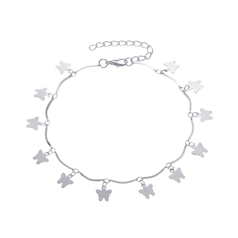 [Mã FAMAYFA giảm 10K đơn 50K] Fashion Tassel Pendant Butterfly Anklet Female Ethnic Style Simple Beach Foot Chain | BigBuy360 - bigbuy360.vn