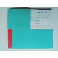 Combo 5 tập  Phiếu giữ xe có số nhảy - không số nhảy cực kỳ thông dụng